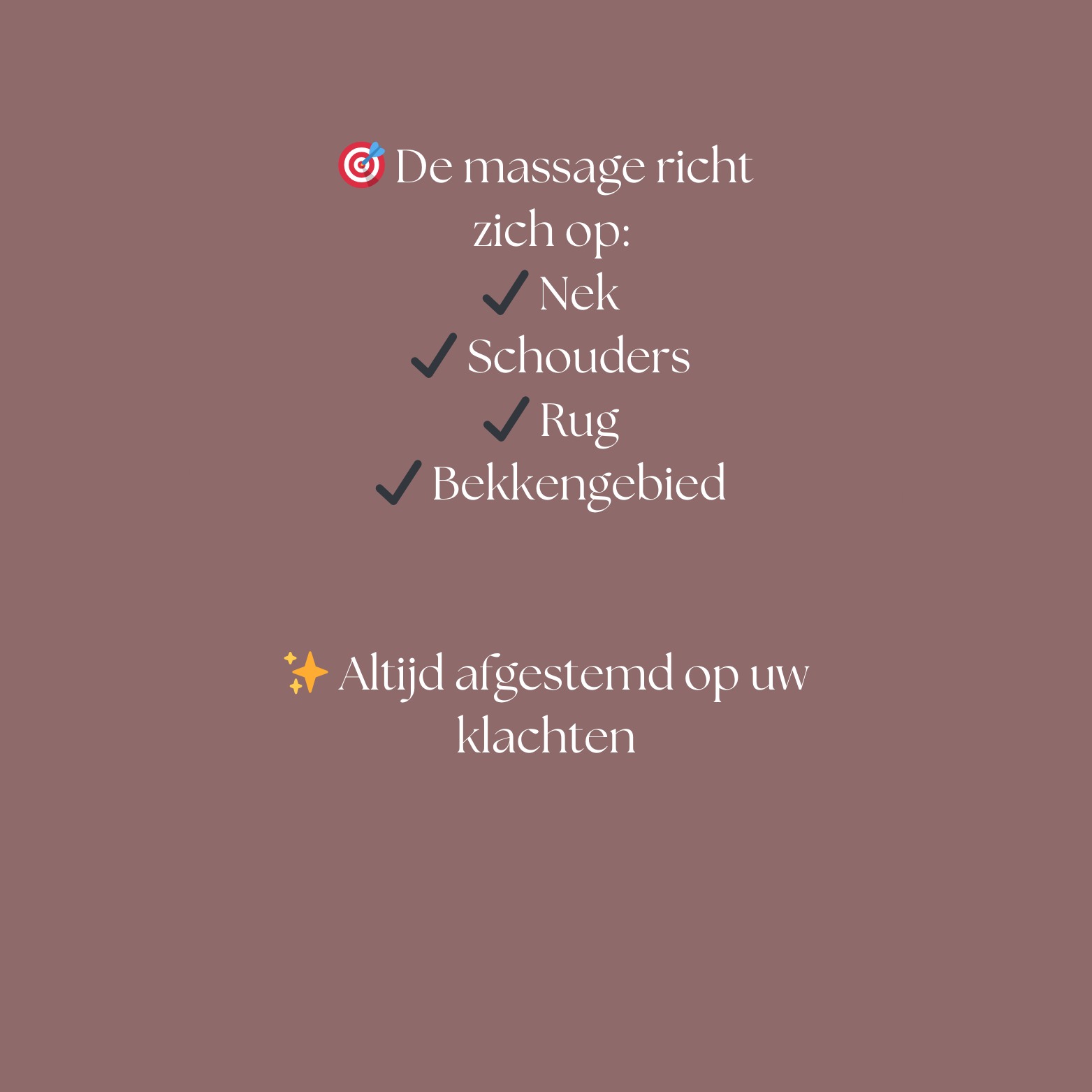 Spierverzorging massage